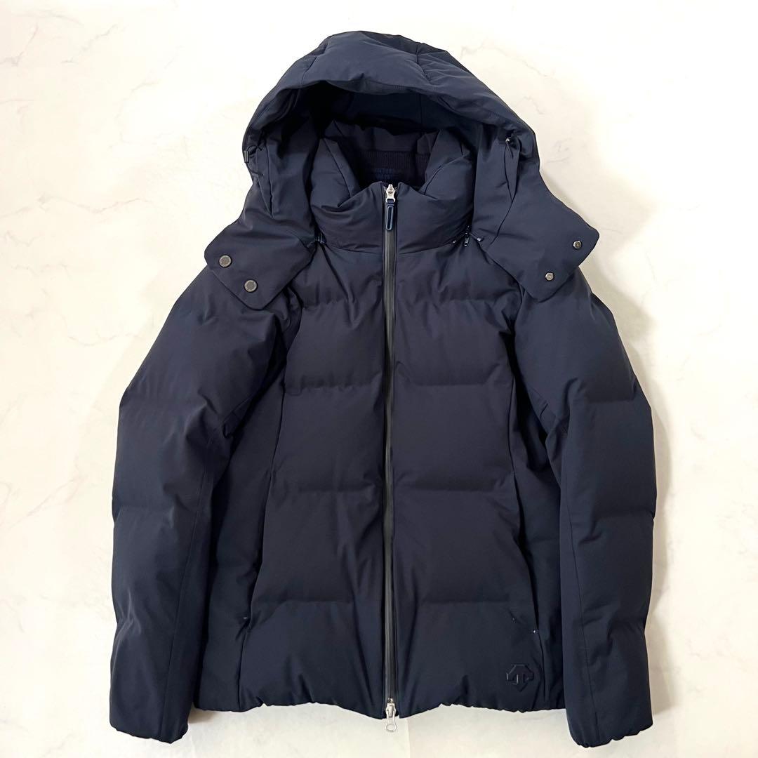高級 デサントオルテライン 水沢ダウン ANCHORネイビー ダウンジャケット