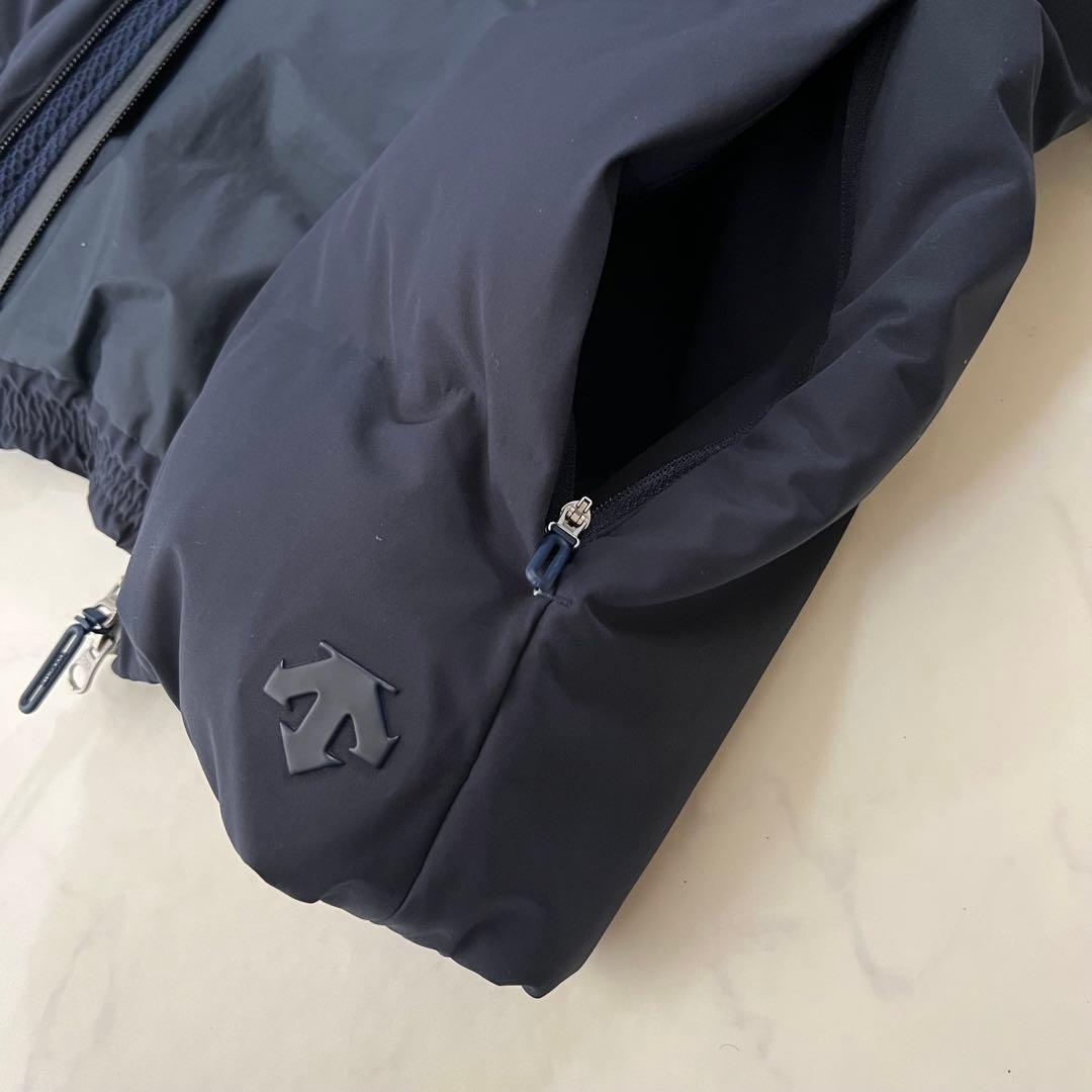 高級 デサントオルテライン 水沢ダウン ANCHORネイビー ダウンジャケット