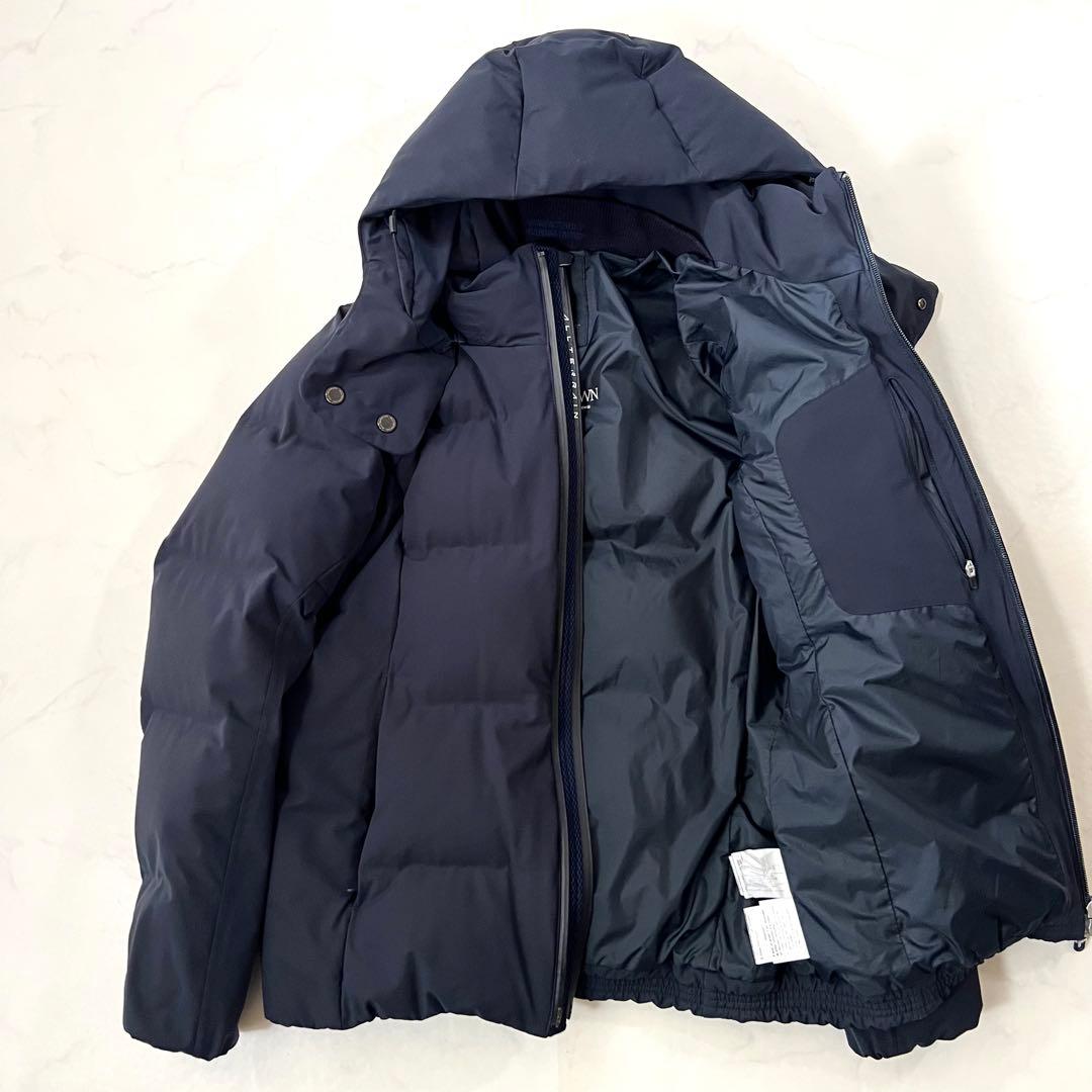 高級 デサントオルテライン 水沢ダウン ANCHORネイビー ダウンジャケット