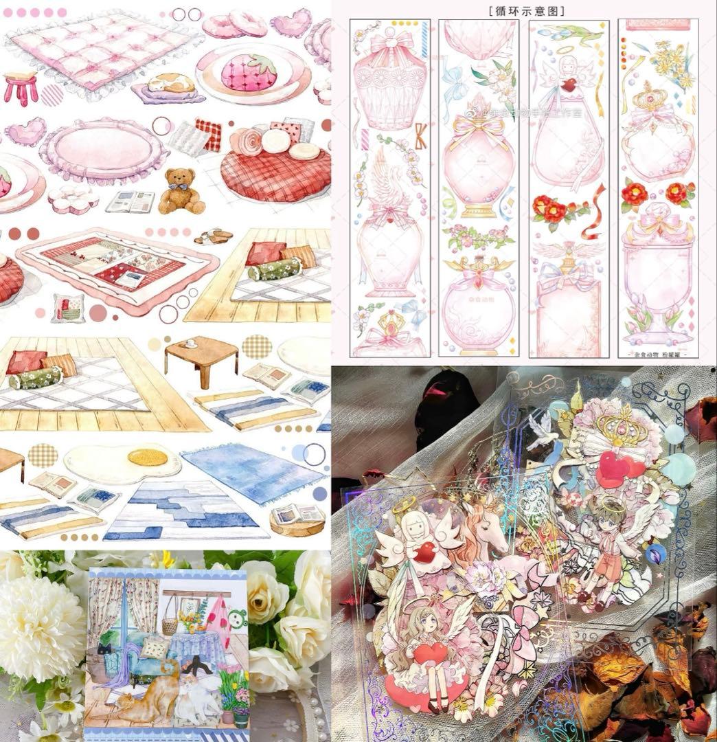 み*ん様 海外 マスキングテープ 装飾マステ 中古セット まとめ売り 詰め合わせ