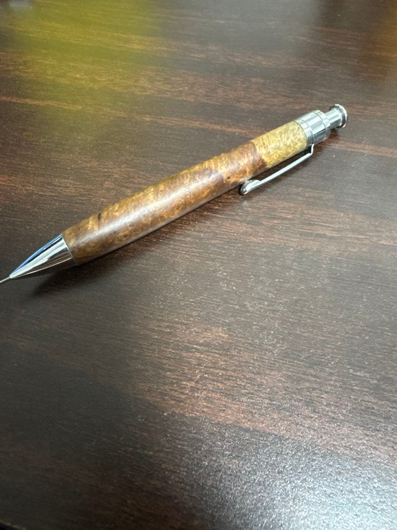 希少価値高　工房楔　花梨紅白　ペンシルコルタ楔　0.5mm 固定口金式