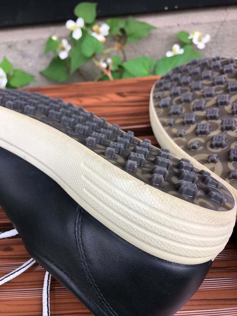 345番 超美品ecco ゴルフシューズ 黒 39 24.5cmスパイクレス