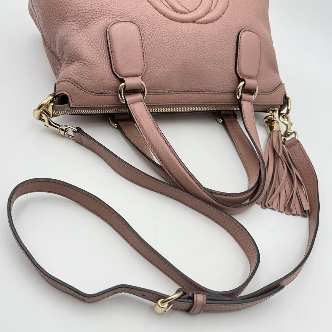 グッチ　ソーホー　インターロッキング　2way ハンドバッグ　ショルダーバッグ