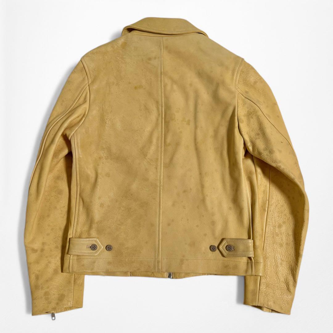 2007AW コムデギャルソン オムプリュス 加工 ライダース レザージャケット