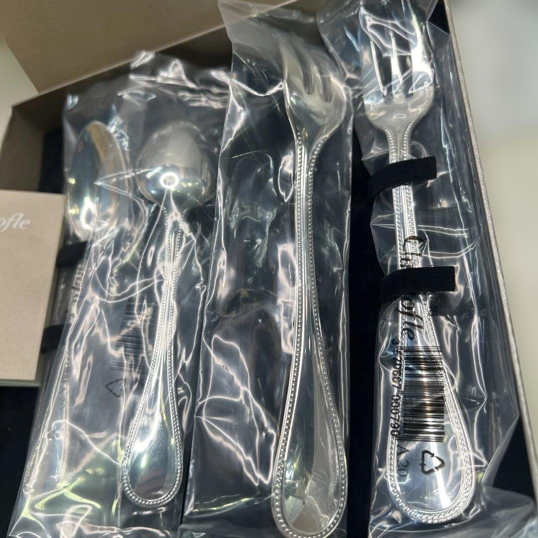 7153【未使用品】クリストフル パール ティータイム カトラリーセット