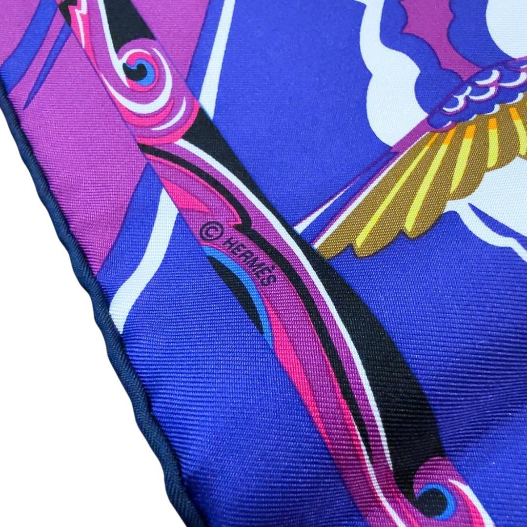 ◇エルメス◇カレ90/シルク/海と空の狭間/De la Mer au Ciel