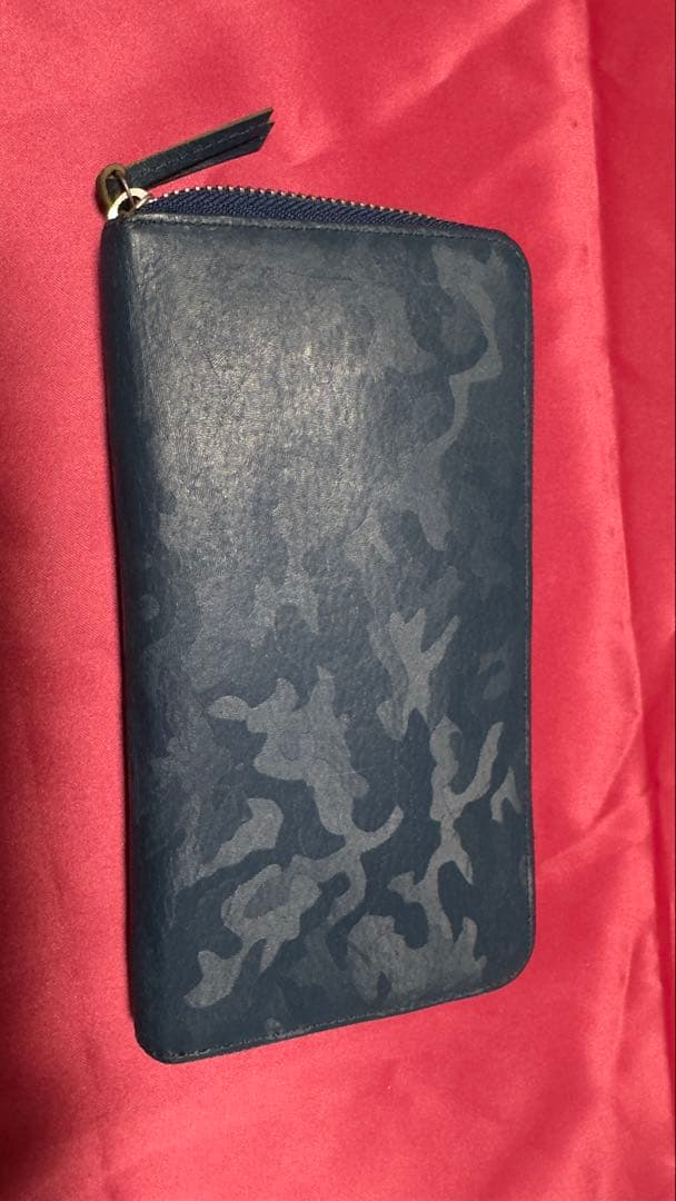 たかひろさま専用　迷彩柄 ネイビー 長財布