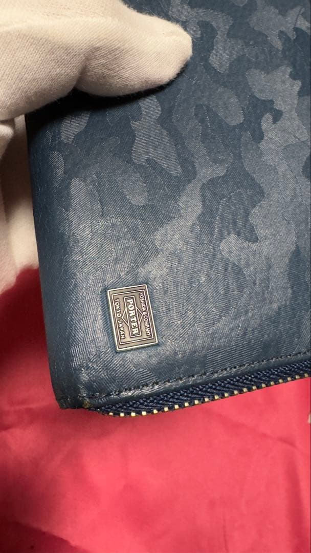 たかひろさま専用　迷彩柄 ネイビー 長財布