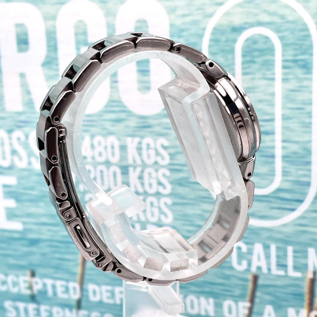 シチズン クロスシー デイト ピンク文字盤 シルバー レディース腕時計 アナログ