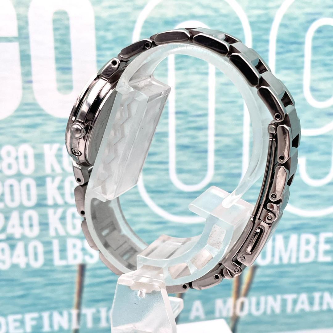 シチズン クロスシー デイト ピンク文字盤 シルバー レディース腕時計 アナログ