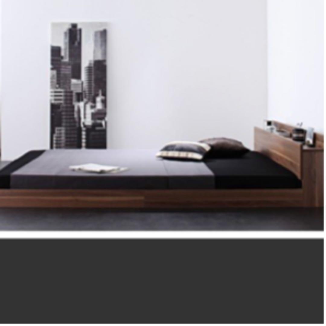 シングルベッド　ローベッド　フロアベッド　マットレス付