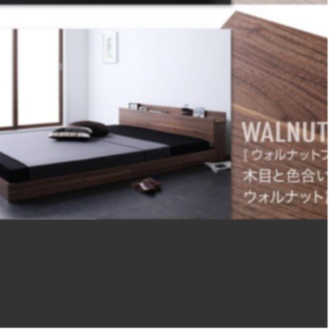 シングルベッド　ローベッド　フロアベッド　マットレス付