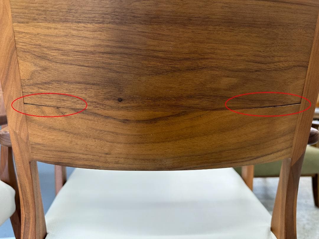 大塚家具　ダイニングテーブルセット　イス×4　ブラウン