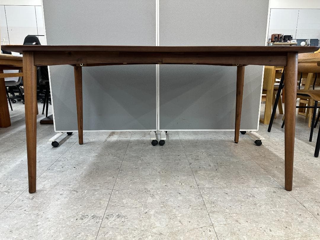 大塚家具　ダイニングテーブルセット　イス×4　ブラウン