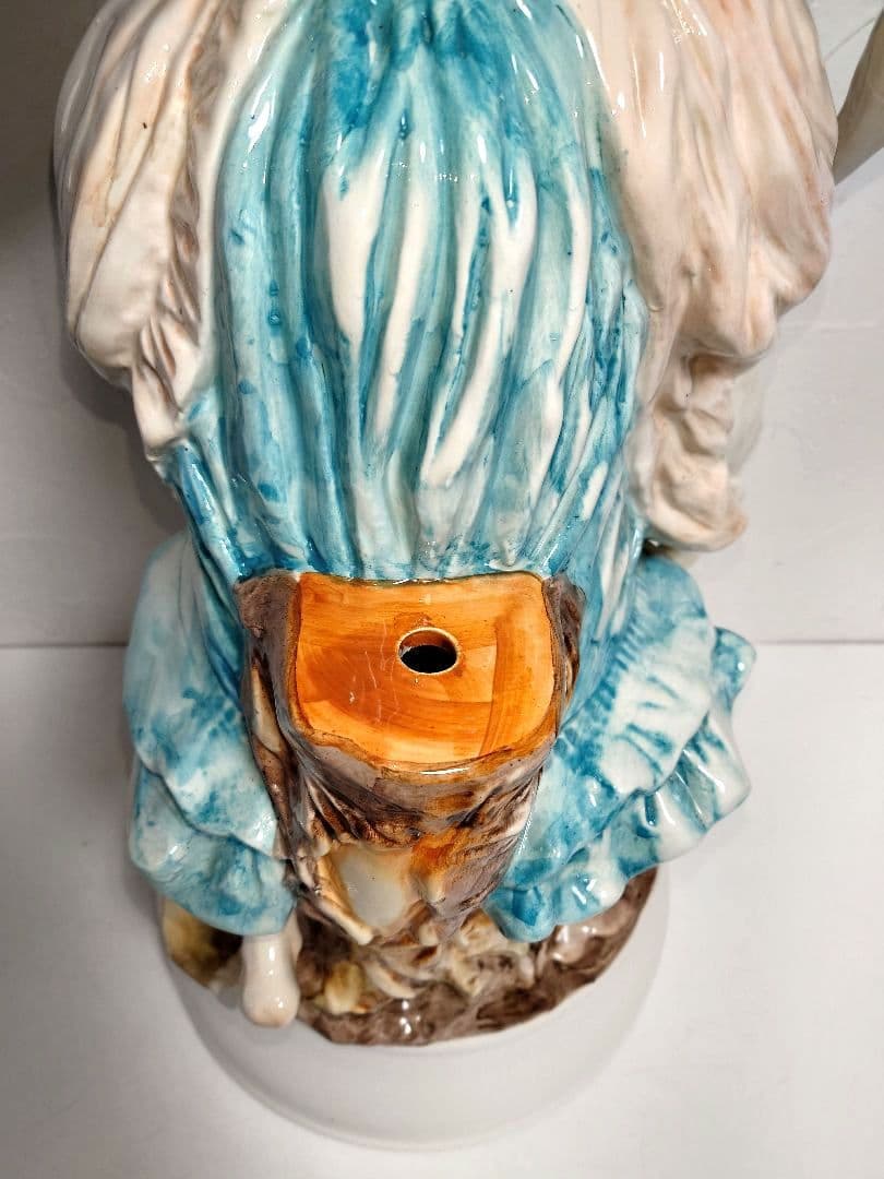 特大capodimonteカポディモンテ イタリア製 貴婦人 置物 フィギュリン