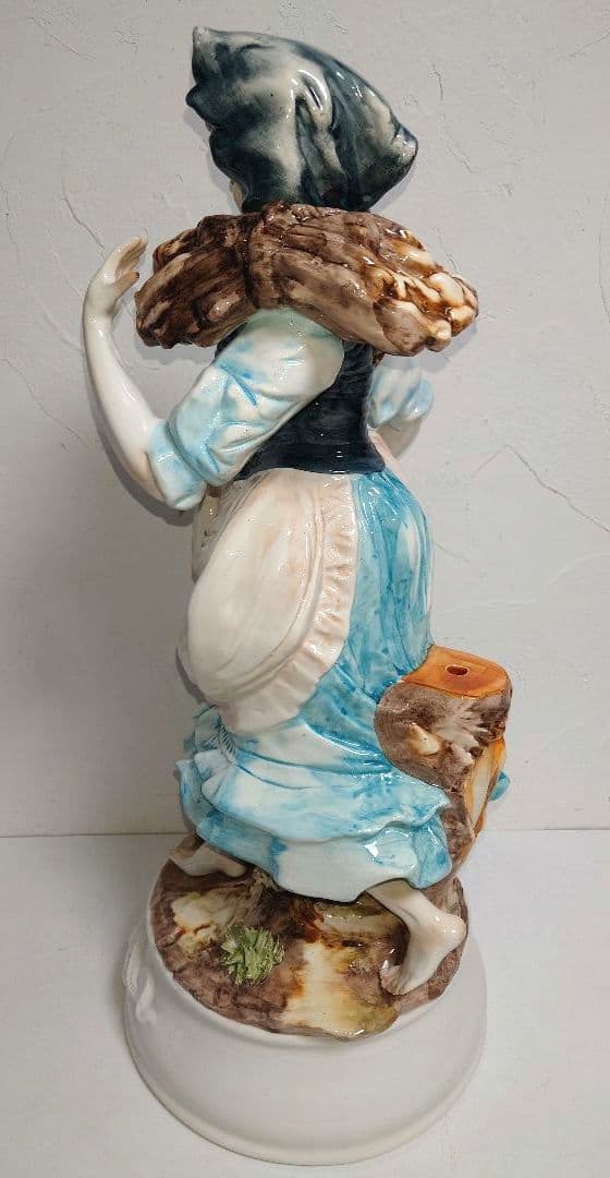 特大capodimonteカポディモンテ イタリア製 貴婦人 置物 フィギュリン