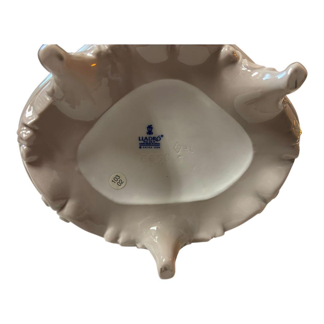 LLADRO リヤドロ バルコニーの朝 花と少女 陶器人形 置物　インテリア