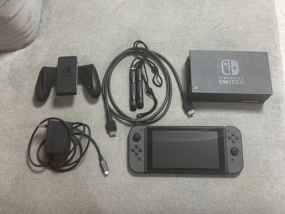 Nintendo Switch 本体 グレー 付属品あり