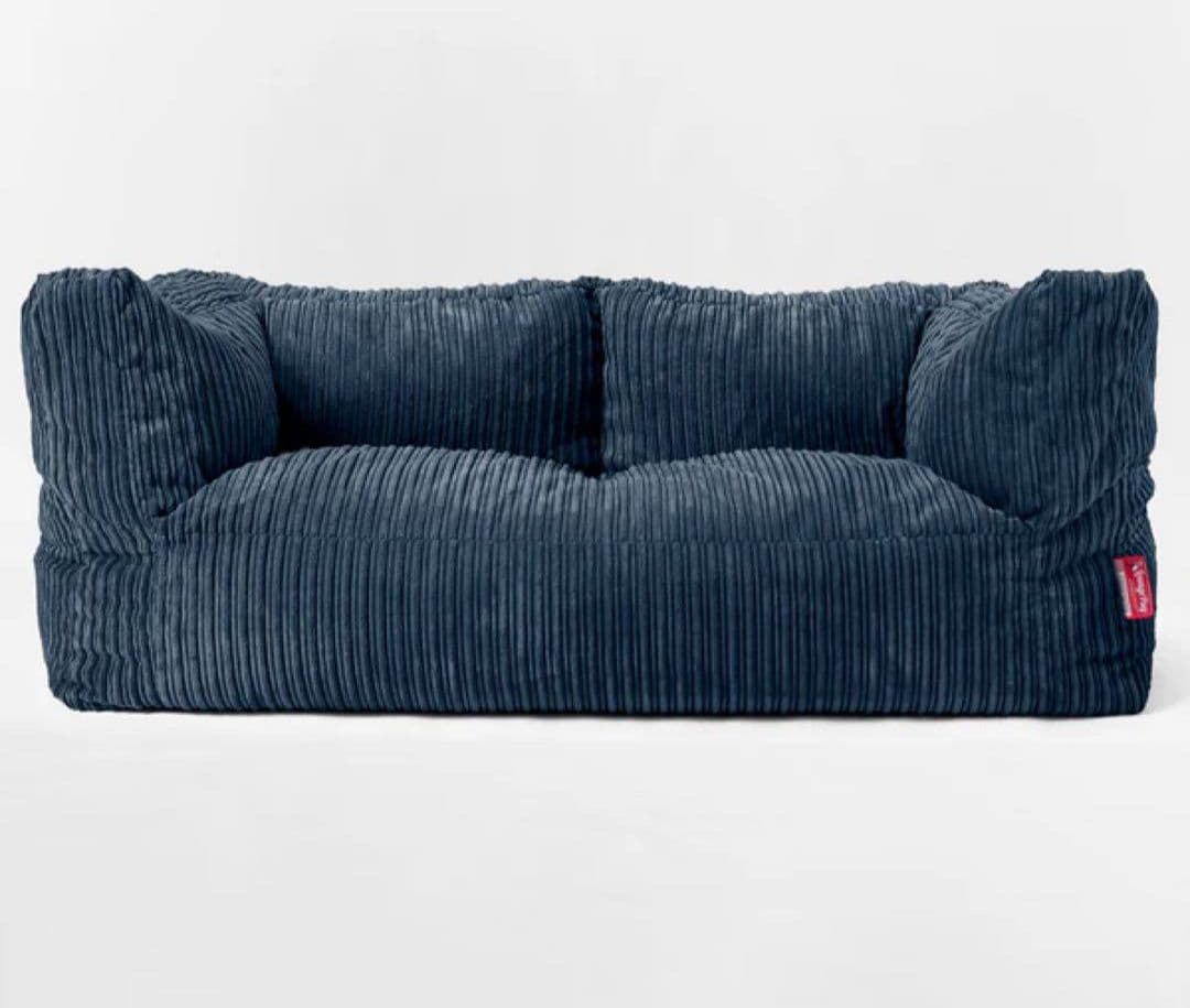 K*e様 loungepug ソファ ブラック ビーズクッションソファ 2人掛け