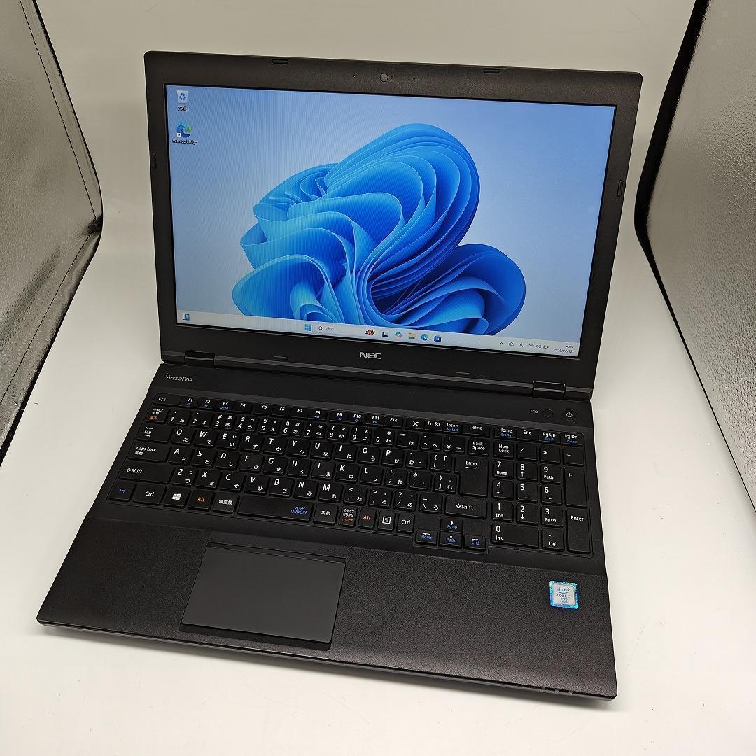 【NEC】高性能i7 新品SSD512GB 16GB 黒 オフィス付きノートPC