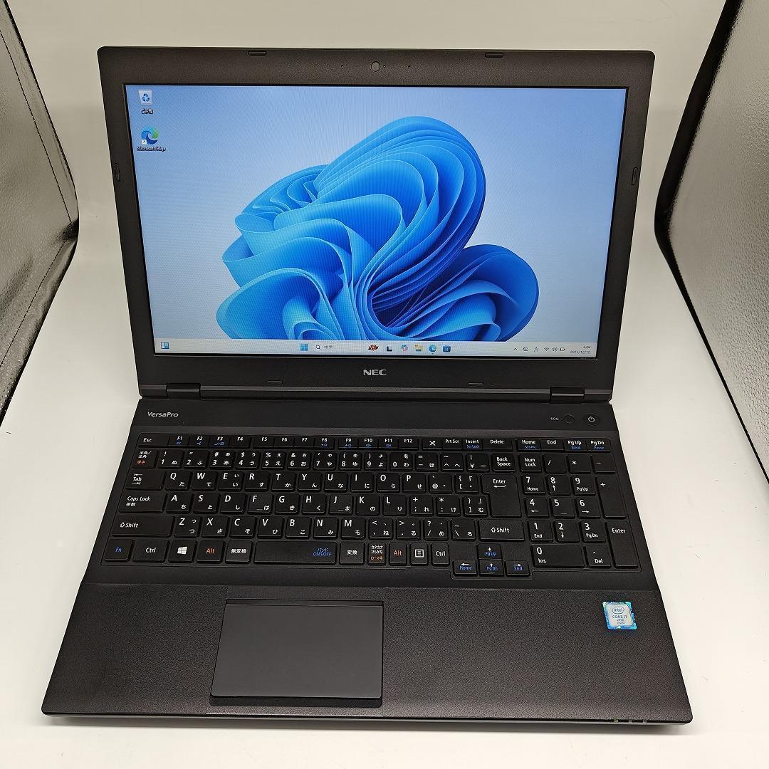 【NEC】高性能i7 新品SSD512GB 16GB 黒 オフィス付きノートPC