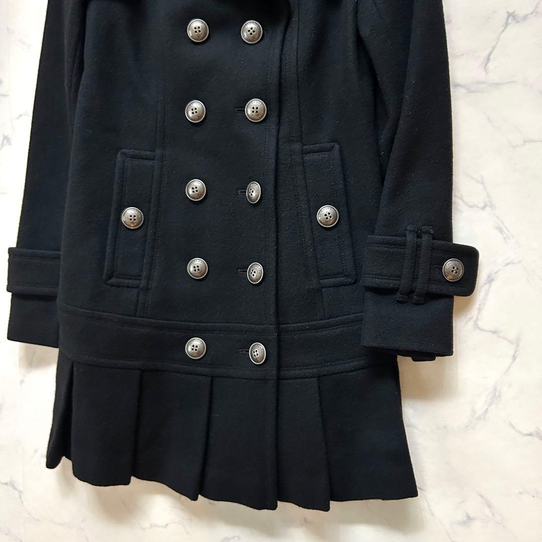 バーバリーブルーレーベル ナポレオンコート メタルボタン ノバチェック