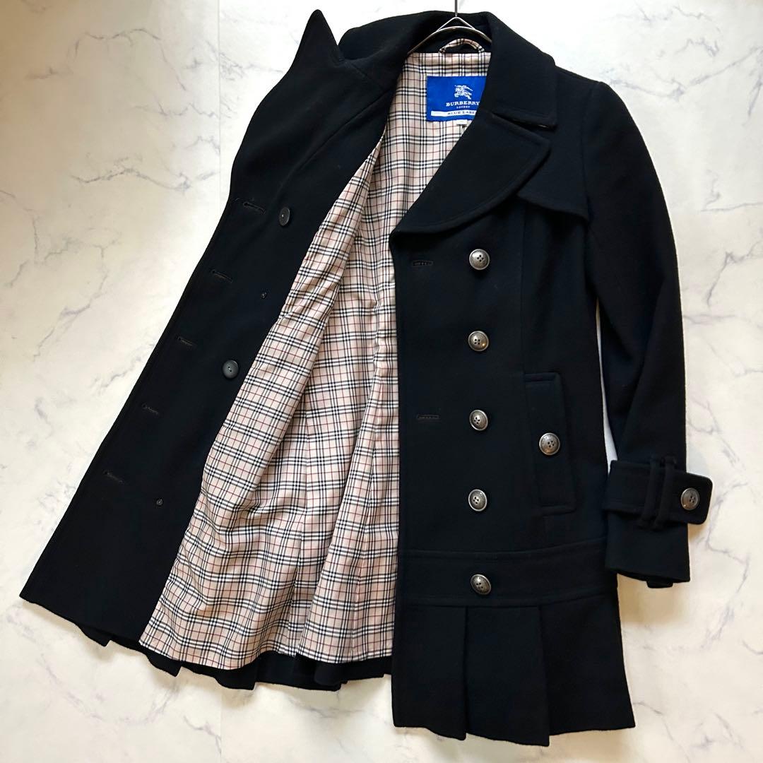 バーバリーブルーレーベル ナポレオンコート メタルボタン ノバチェック