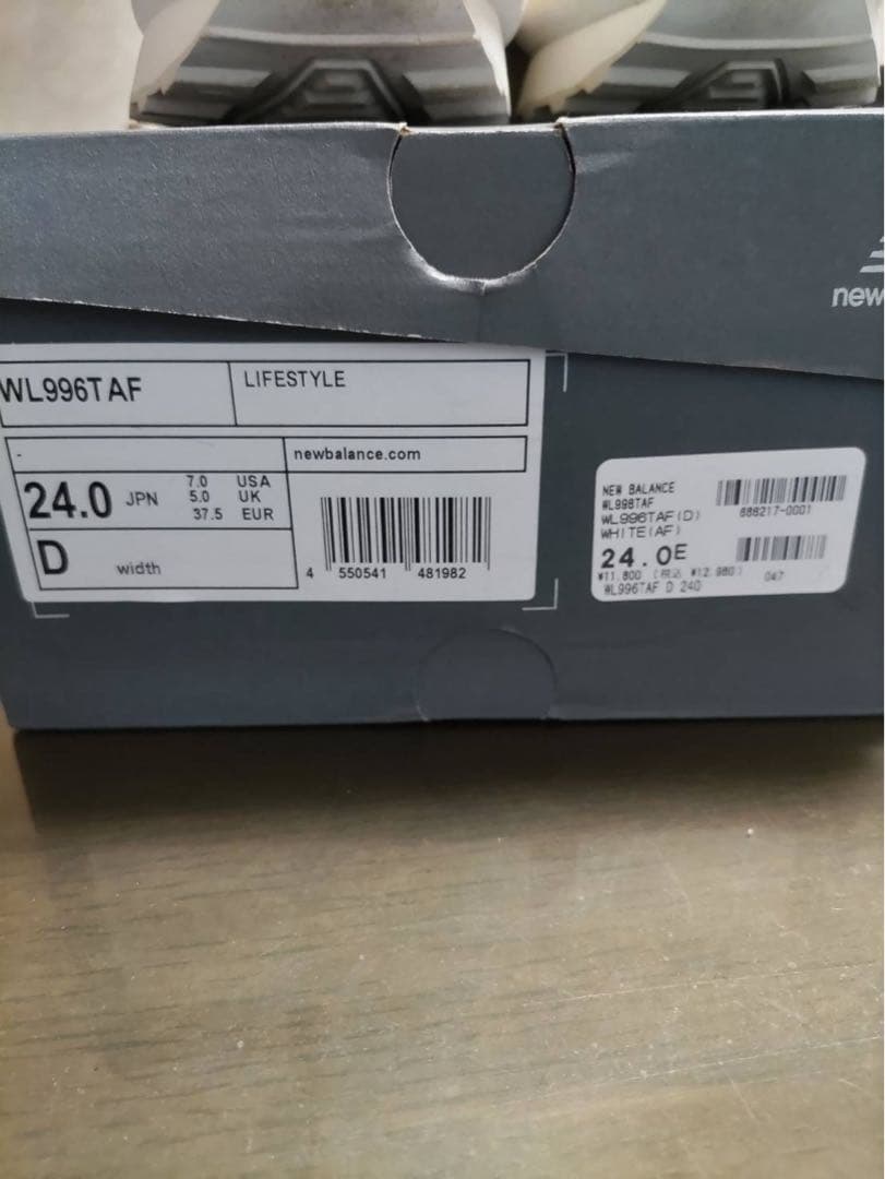 new balance WL996 ホワイト スニーカー