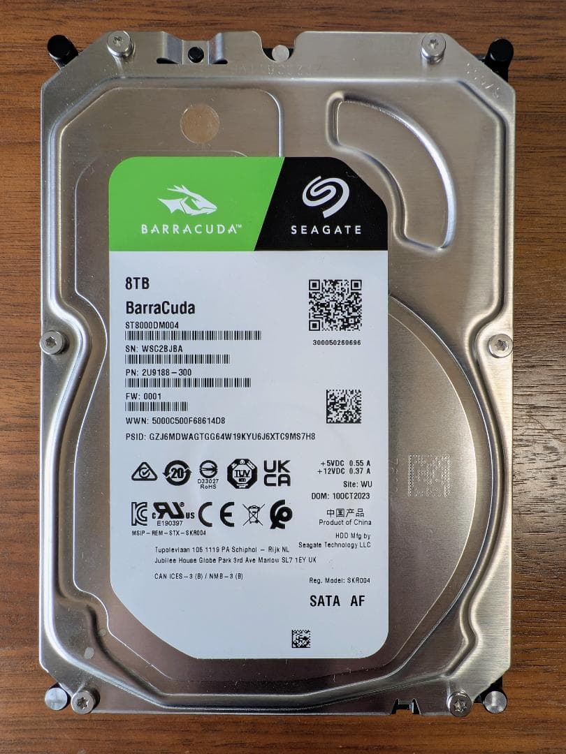 ST8000DM004 Seagate Barracuda 8TB 使用236h