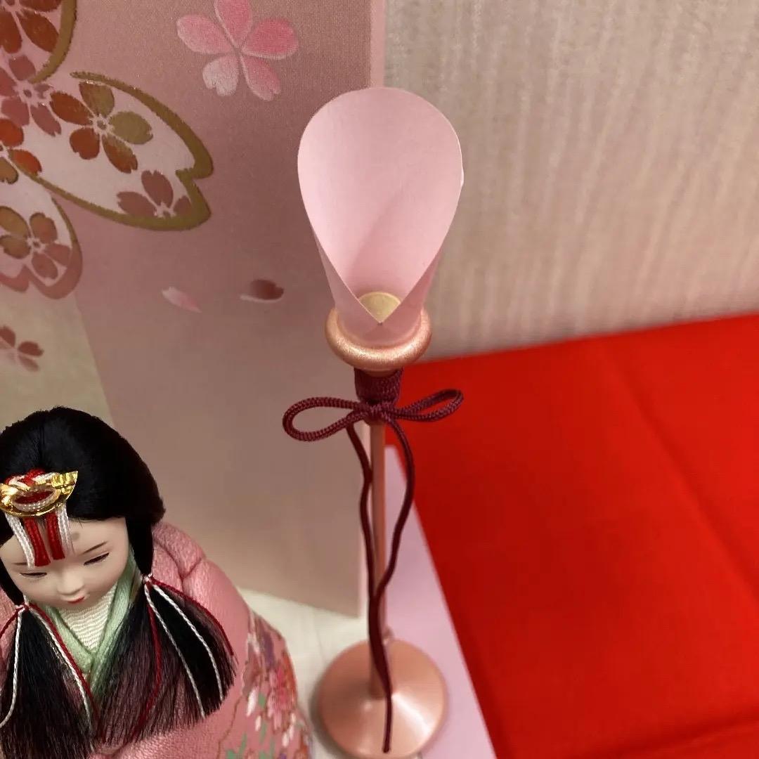 KM2 可愛い立ち雛　木目込人形　雛飾り　親王飾り　雛人形コンパクト