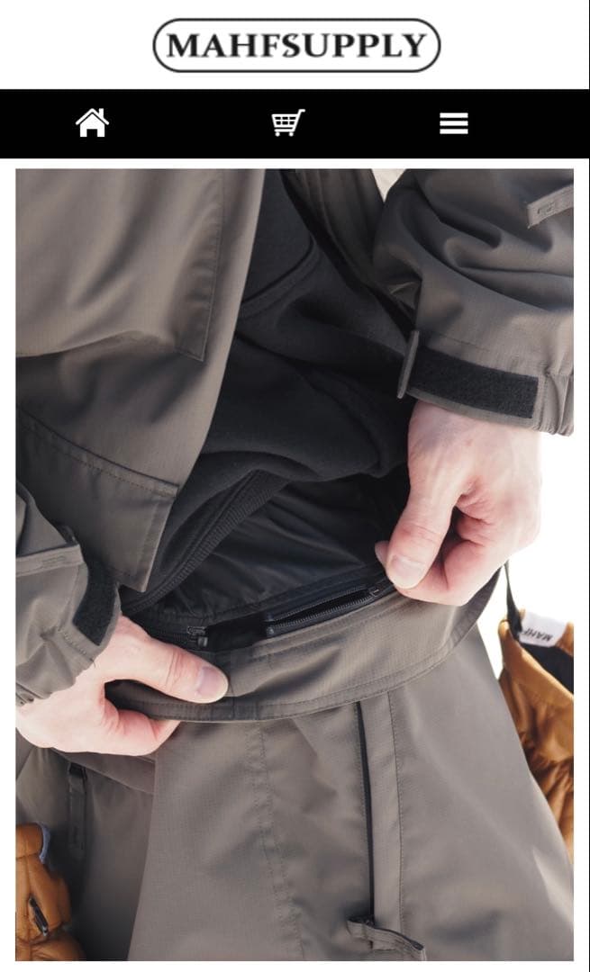 【新品】MAHF ビブパン ペイズリー柄 XL