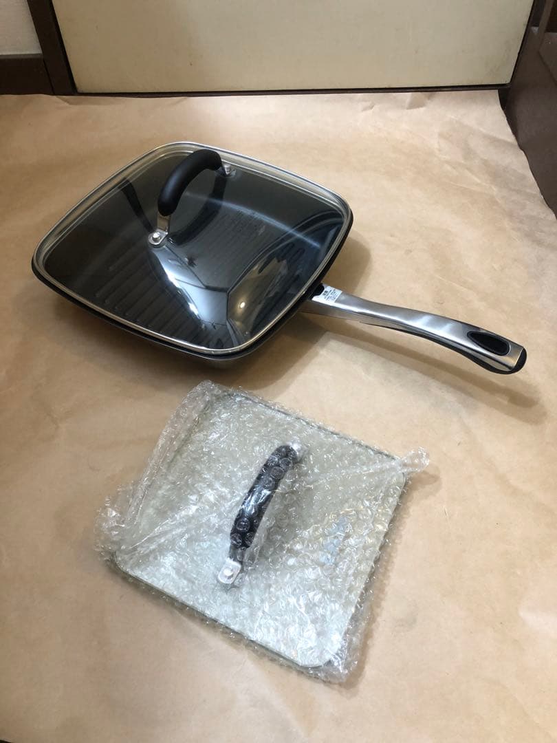 未使用　Meyer マイヤー　パーフェクト グリルパン ガラス蓋付き