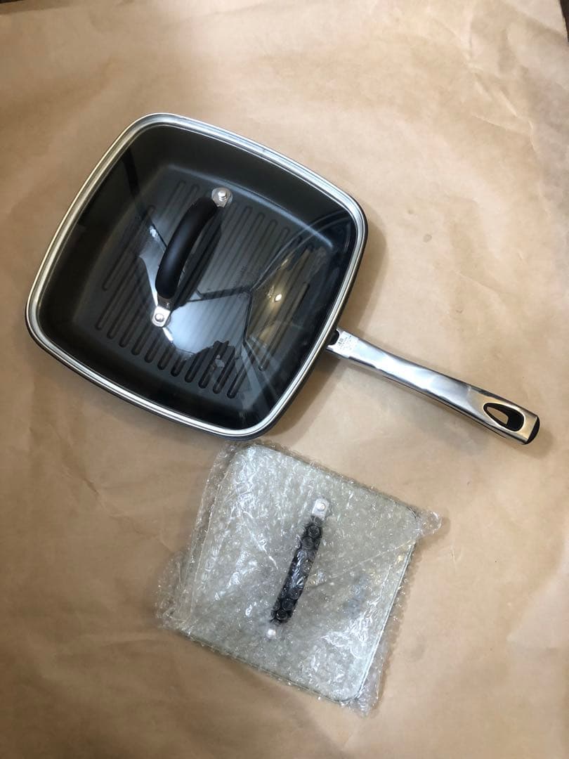 未使用　Meyer マイヤー　パーフェクト グリルパン ガラス蓋付き