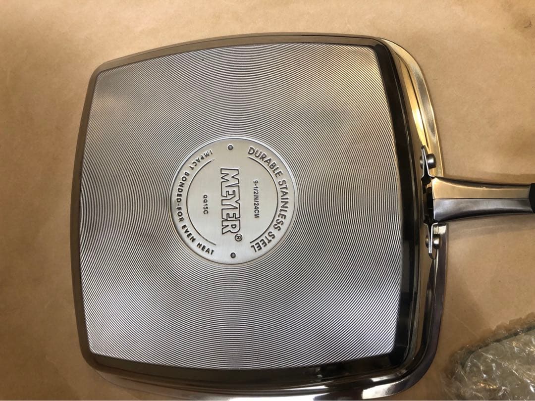 未使用　Meyer マイヤー　パーフェクト グリルパン ガラス蓋付き