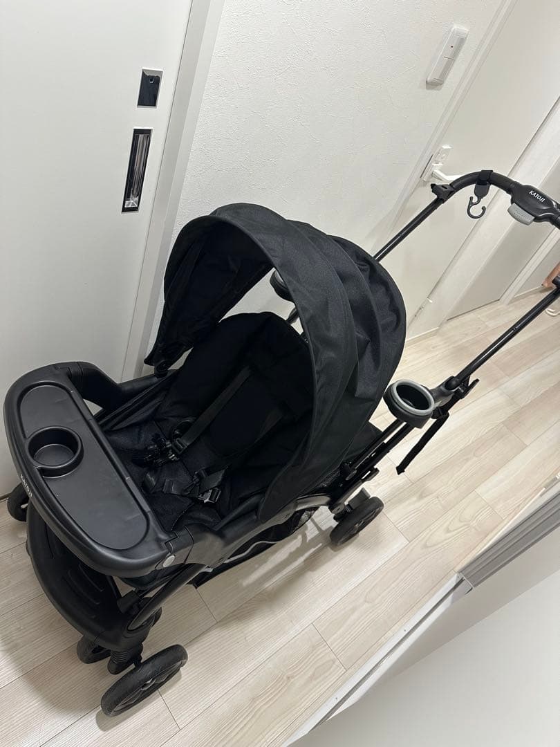 KATOJI 2人乗りベビーカー 限定モデル ブラック