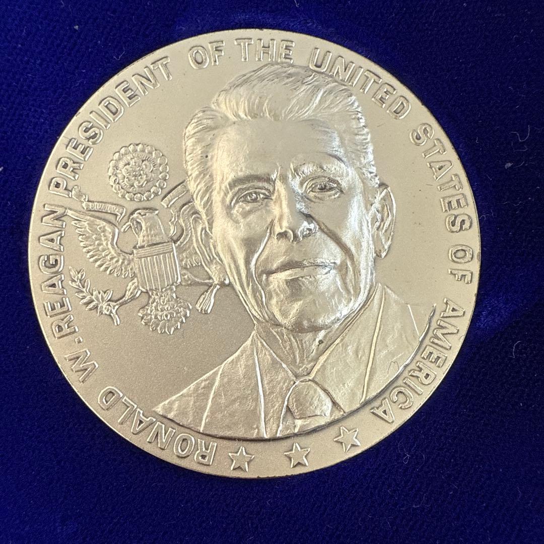 1983年 ロナルド・レーガン 記念メダル 純銀