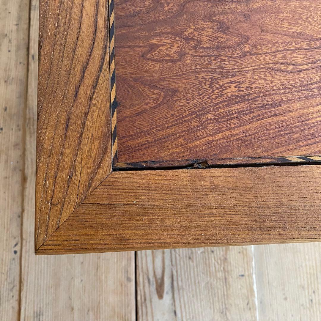 アンティーク ローテーブル ろくろ脚 文机 テレビ台 欅 無垢材 y155