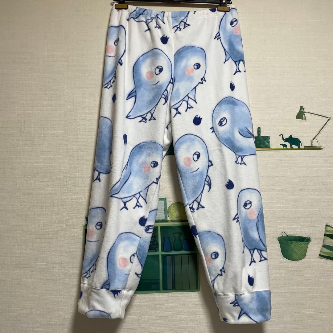 新品　ツモリチサト　暖かフリース・ペンギン総柄パジャマ「Mサイズ」①