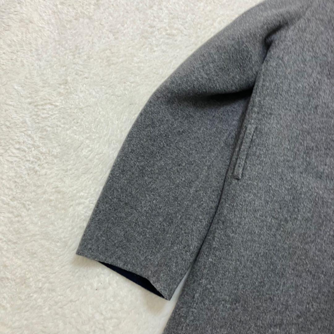 美品✨現行タグ ポールスミス Lサイズ ビッグロゴ ステンカラーコート ウール