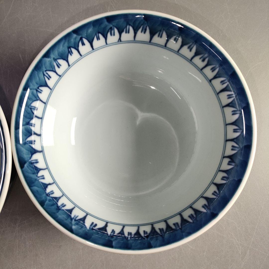 A1207-1/有田焼/源右衛門窯/染付飯碗5客/茶碗/和食器/銘々皿/懐石道具