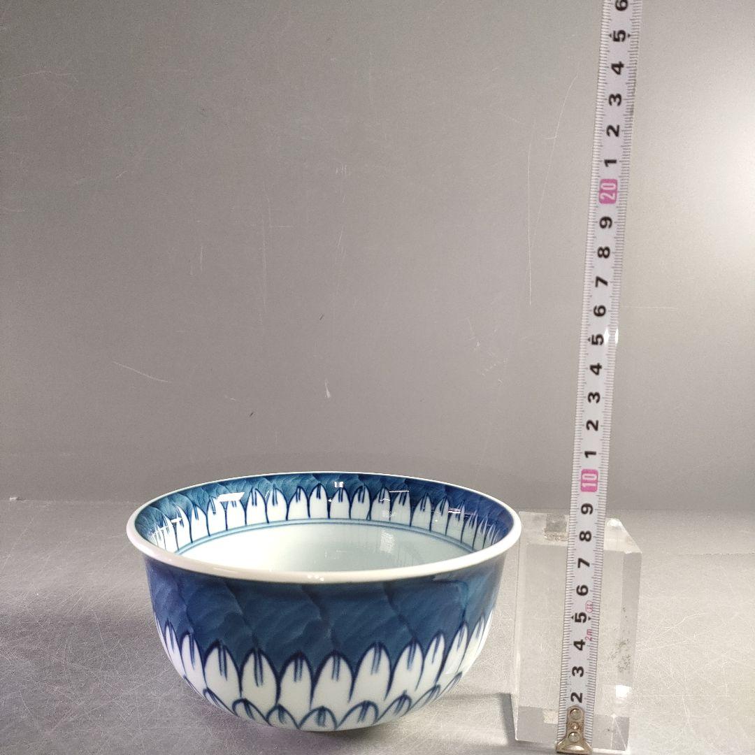 A1207-1/有田焼/源右衛門窯/染付飯碗5客/茶碗/和食器/銘々皿/懐石道具