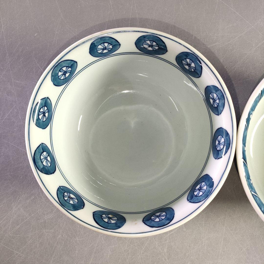 A1207-1/有田焼/源右衛門窯/染付飯碗5客/茶碗/和食器/銘々皿/懐石道具