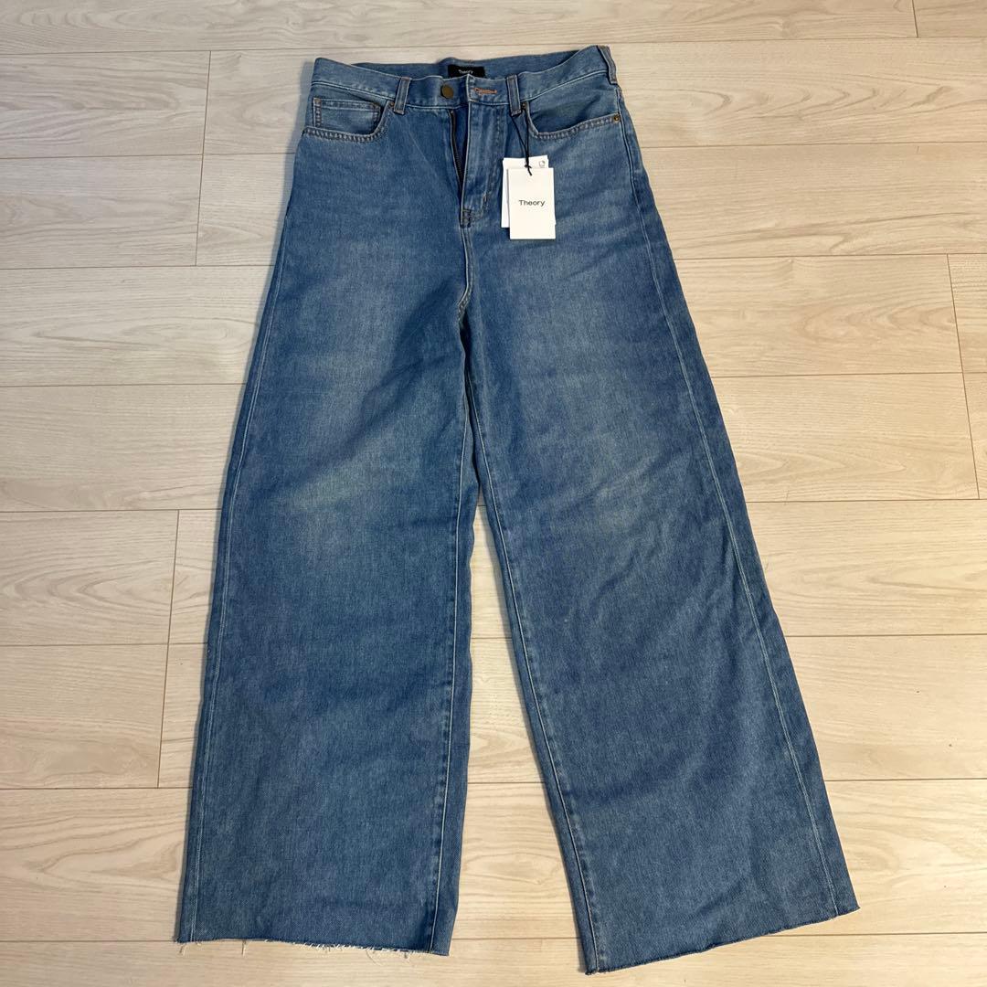 Theory ワイドレッグデニムパンツ 新品タグ付き