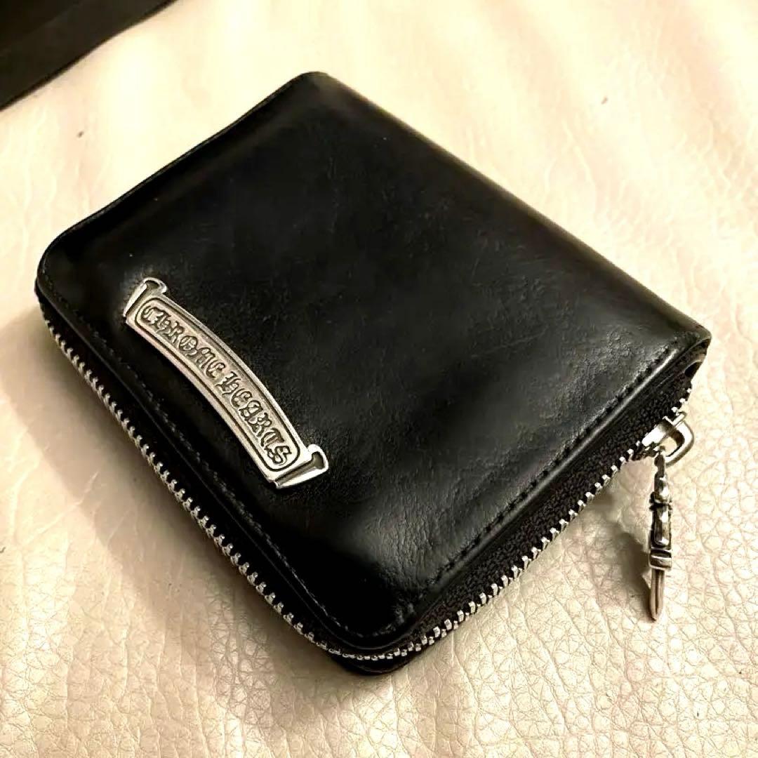 【クロムハーツ】正規品【付属品フルセット】スクエアジップビルウォレット