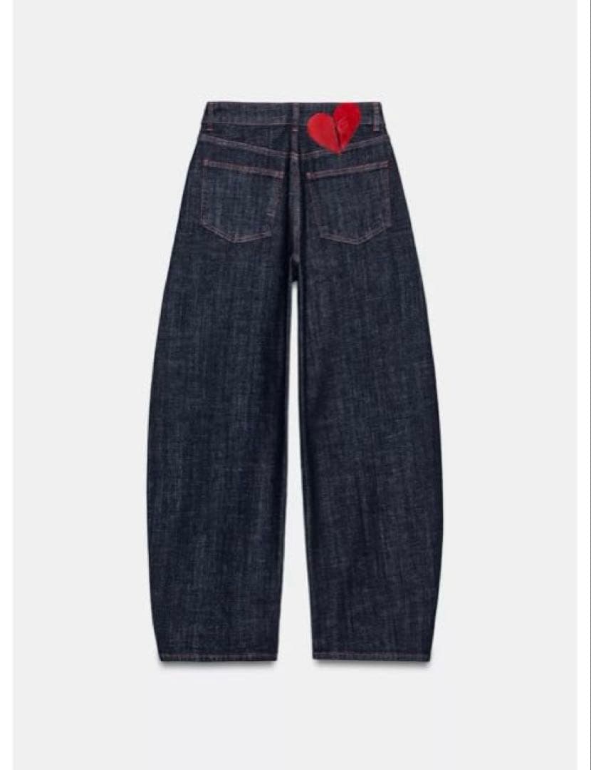 タグ付新品★ZARAのZ1975ハイウエストバレルフィットデニムパンツ★EU36