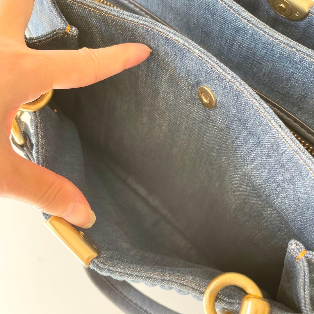 【極美品】COACH ドリーマー トートバッグ デニム ローズ A4