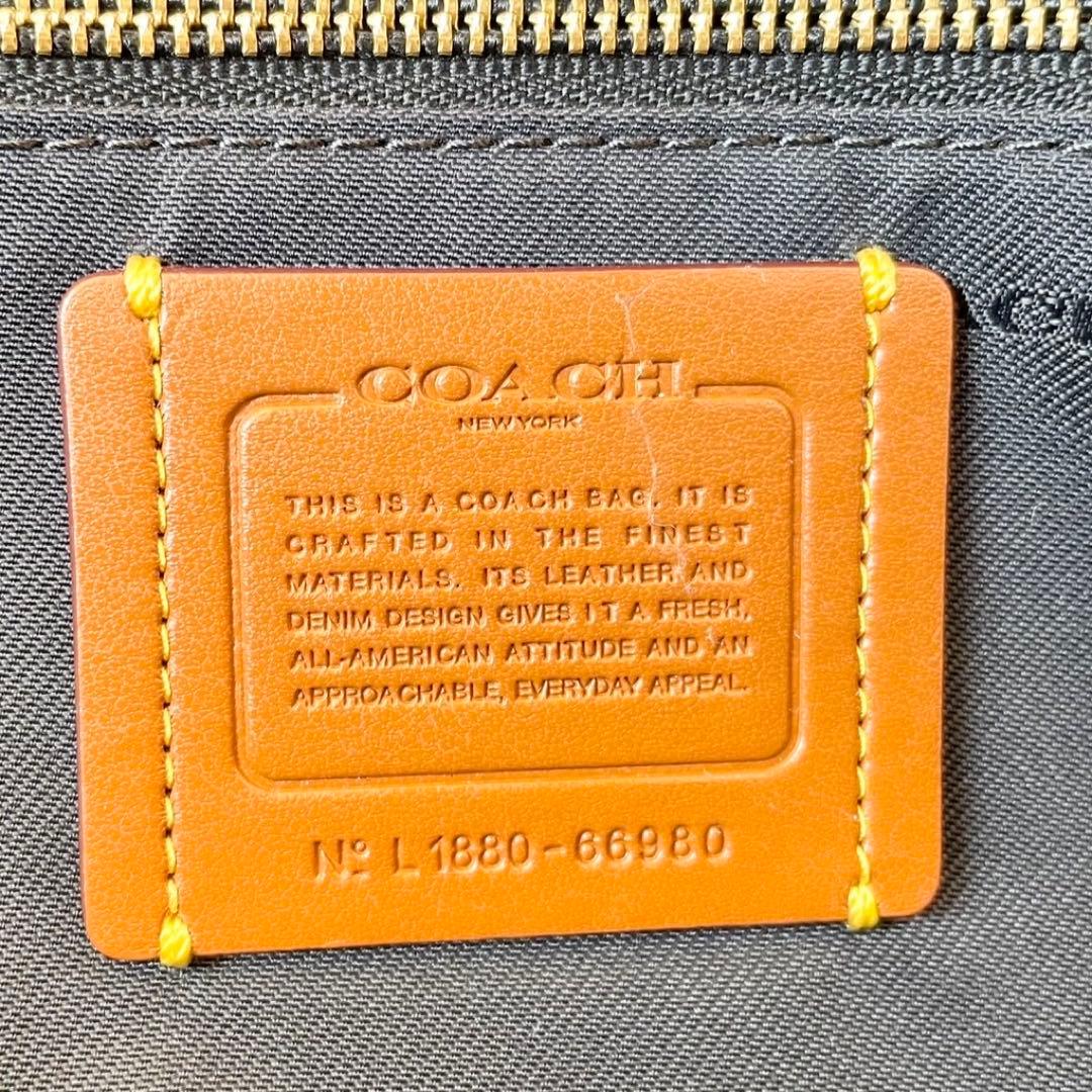 【極美品】COACH ドリーマー トートバッグ デニム ローズ A4