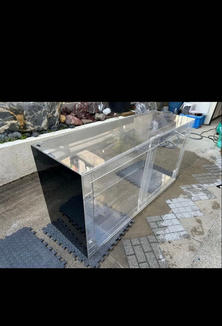 アクリル水槽 1500×750×500 厚み1センチ 引取り限定