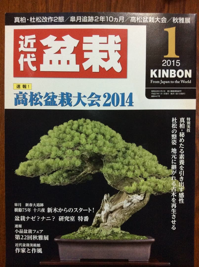 近代盆栽 2015年1月号〜12月号 12冊セット 近代出版 3〜12月号新品