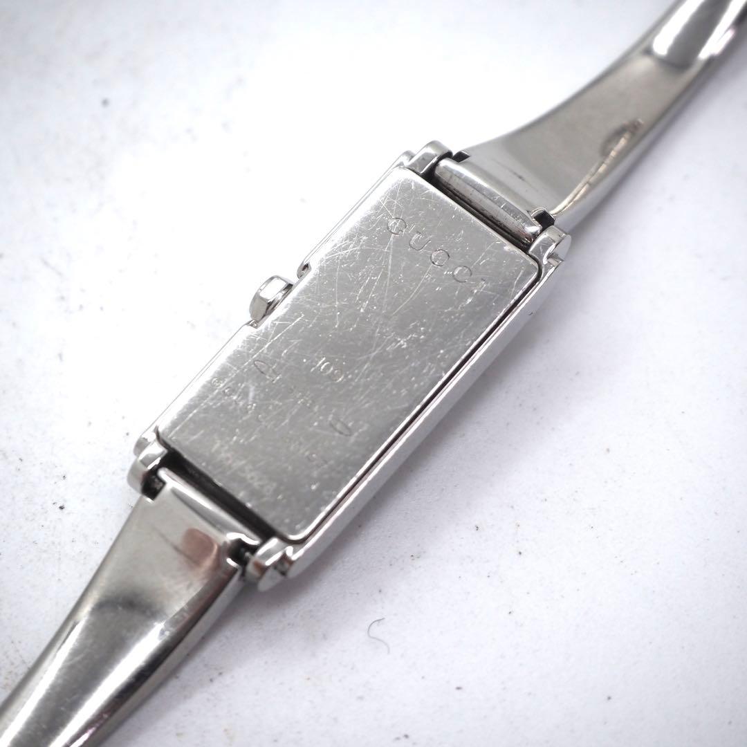 585 稼働 GUCCI 時計　レディース 109 ホワイトシェル バングル